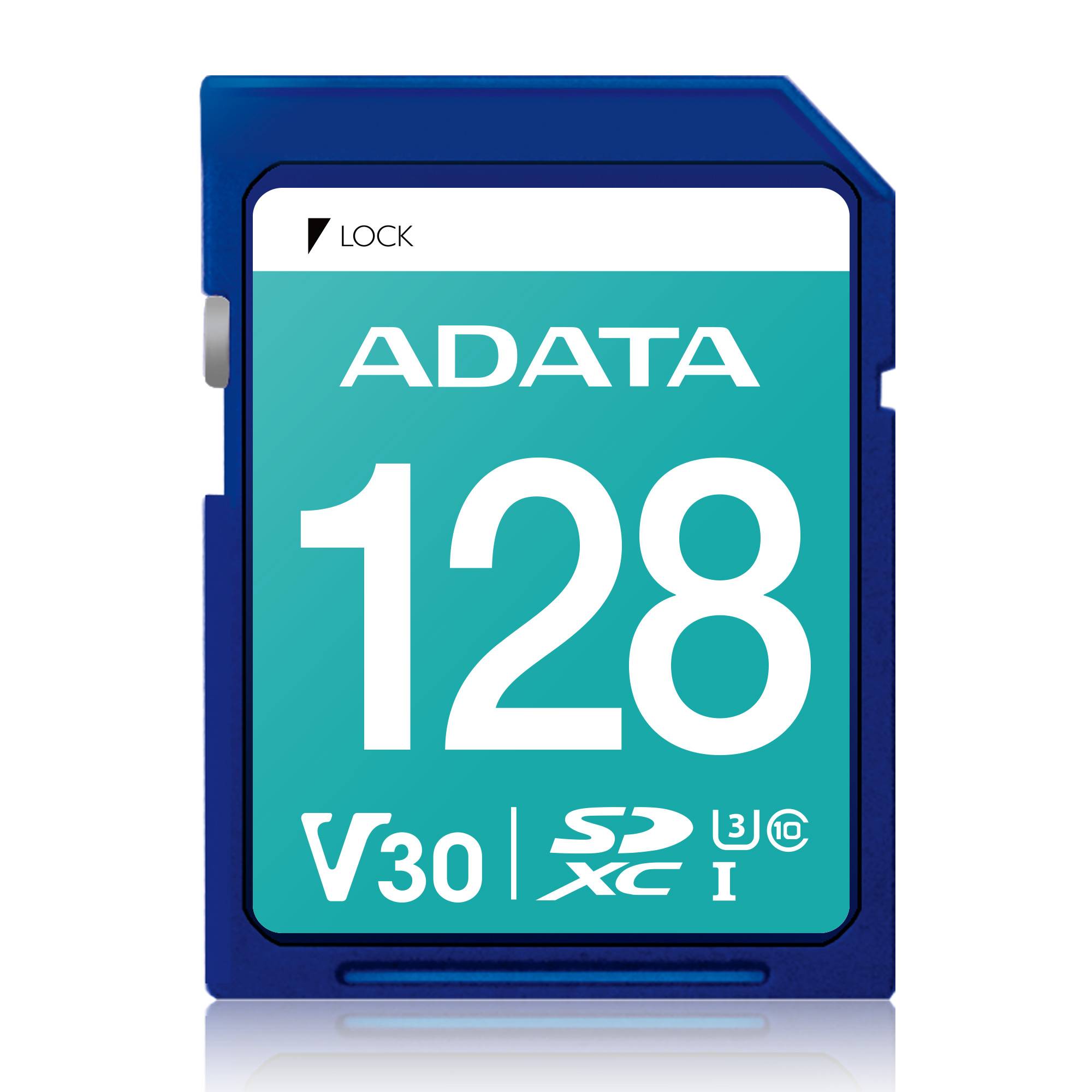 Secure Digital ADATA V30 SDXC UHS-I U3 ADATA ASDX128GUI3V30S-R - 128 GB, Clase 10 Secure Digital ADATA V30 SDXC UHS-I U3 ADATA ASDX128GUI3V30S-R - 128 GB, Clase 10